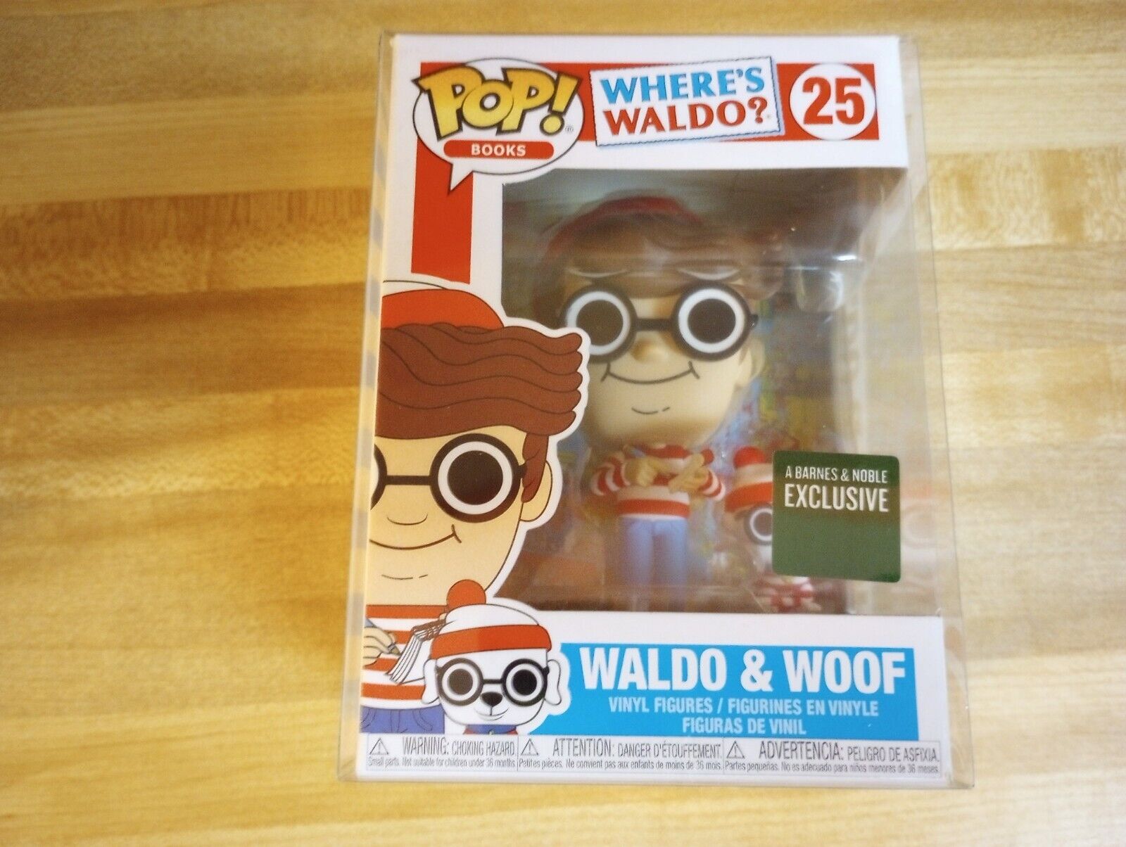 Funko PoP Books Where\'s Waldo Waldo & Woof Vinyl Figures #25 Barnes & Noble Exc