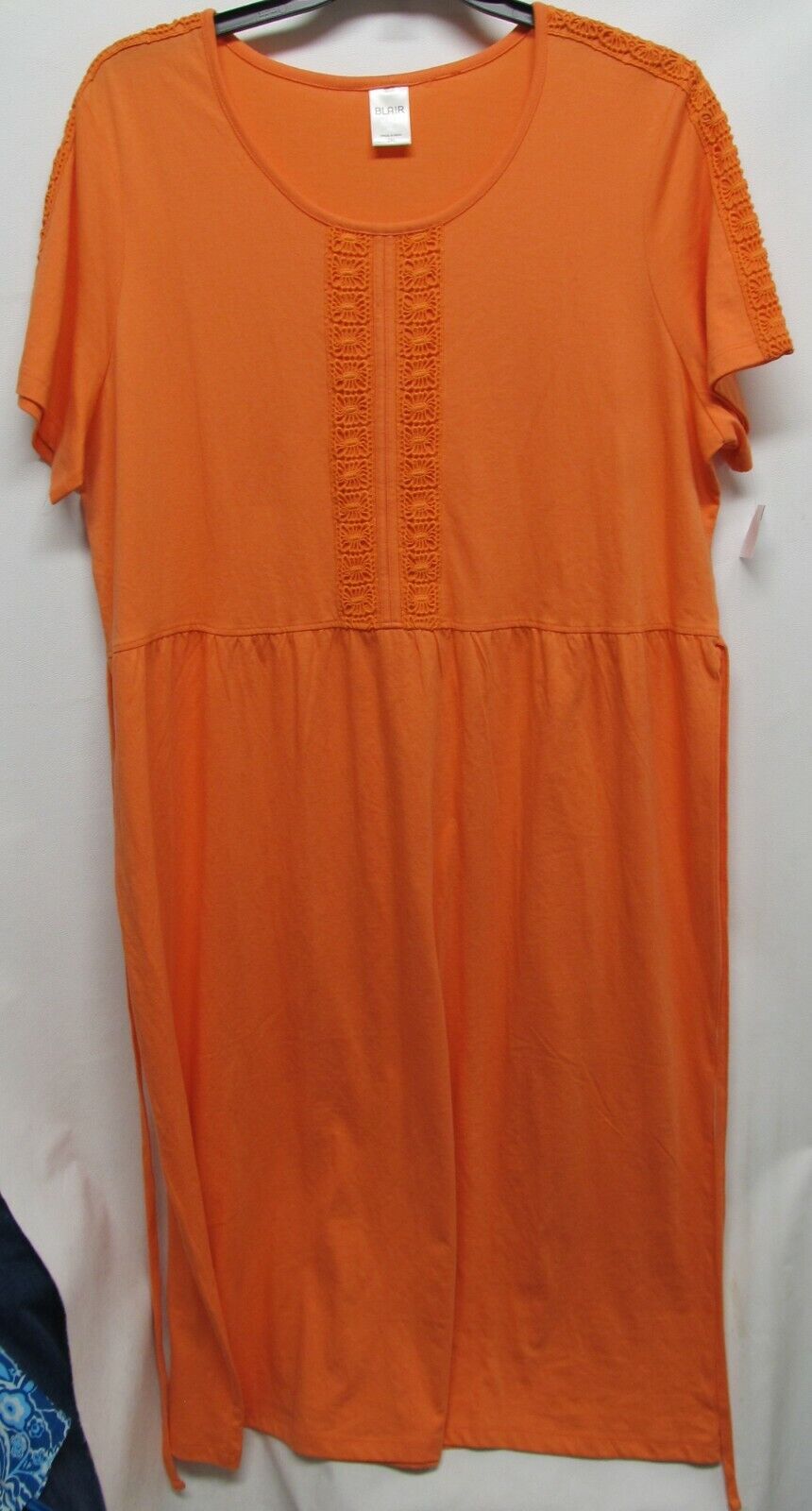 Blair women Plus size 2XL Orange dress Short sleeve NWOT Lot#39