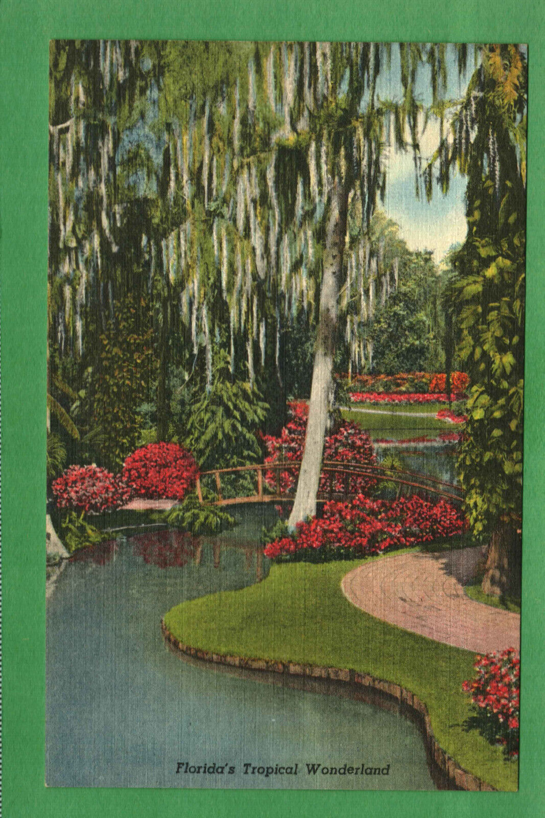 Postcard Bridges Lagoons Canals Cypress Gardens Florida FL