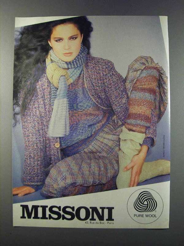 1981 Missoni Fashion Ad