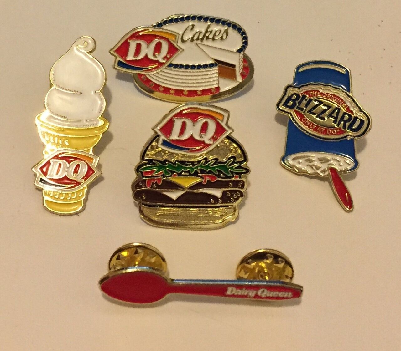New dairy queen pins still new in bag lot of 5 different ones 