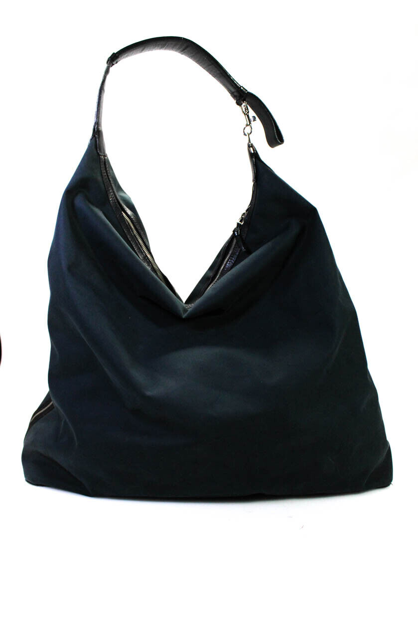 Bottega Veneta Womens Dark Navy Zip Extra Large Hobo Shoulder Bag Handbag