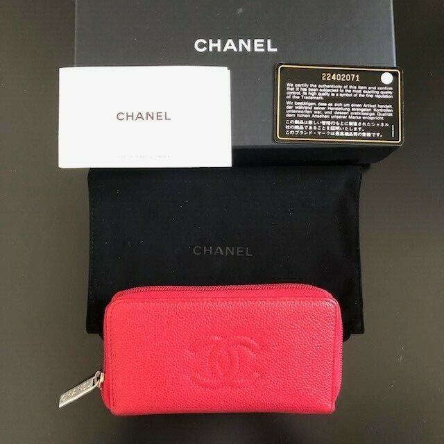 CHANEL CAVIAR RED WALLET