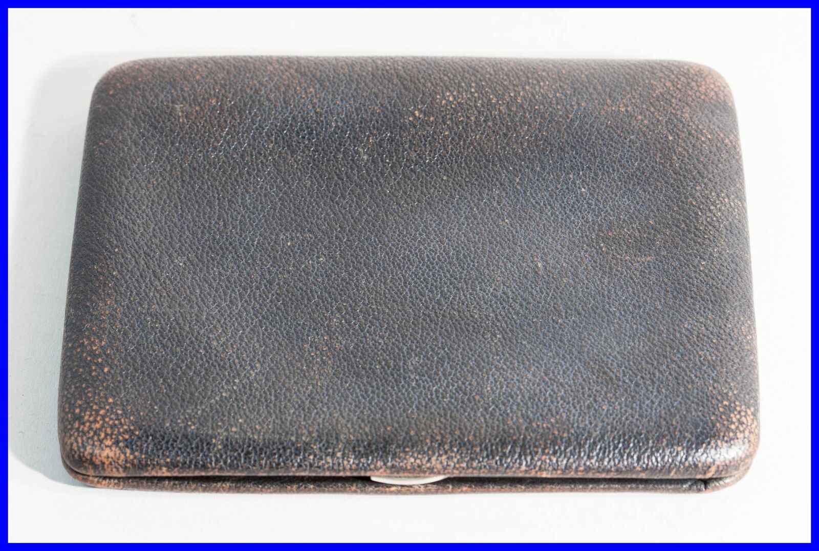 40\'s Brown Leather Pouch Case 10 Fillers / Case with Clasp / 4 size VINTAGE