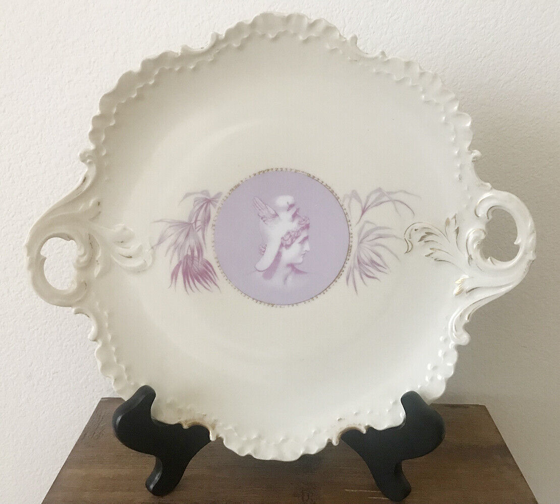 GORGEOUS SIGNED GREEK GOD PERSEUS PLATE BY ROSENTHAL DECORATED BY CAMEO GERMANY