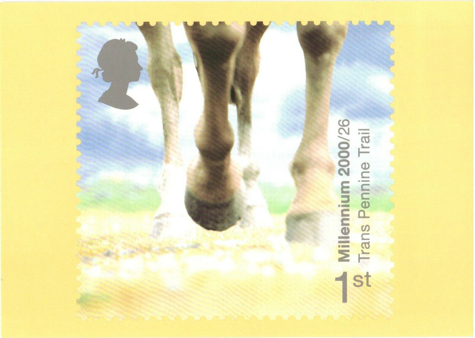 Stone And Soils, Trans Pennine Trail, Millennium Stamp, Royal Mail Postcard