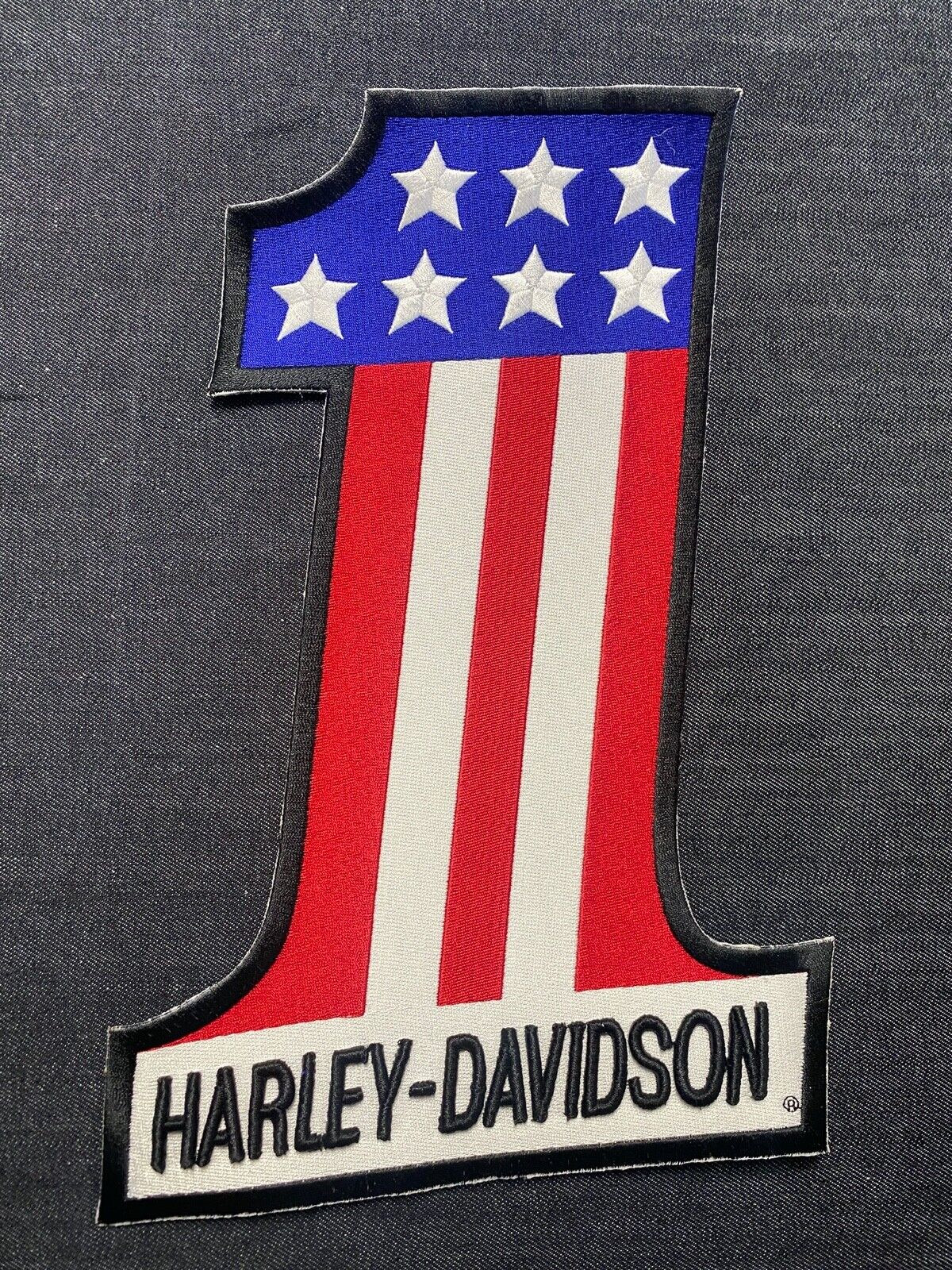 100% Authentic Rare Harley Davidson #1 Evel Knievel Large Patch Iron on or Sew