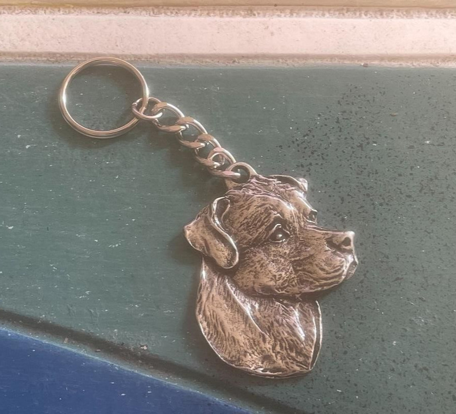 HOUSE PET PUREBRED 1 ROTTWEILER DOG KEY CHAIN. ALL NEW.