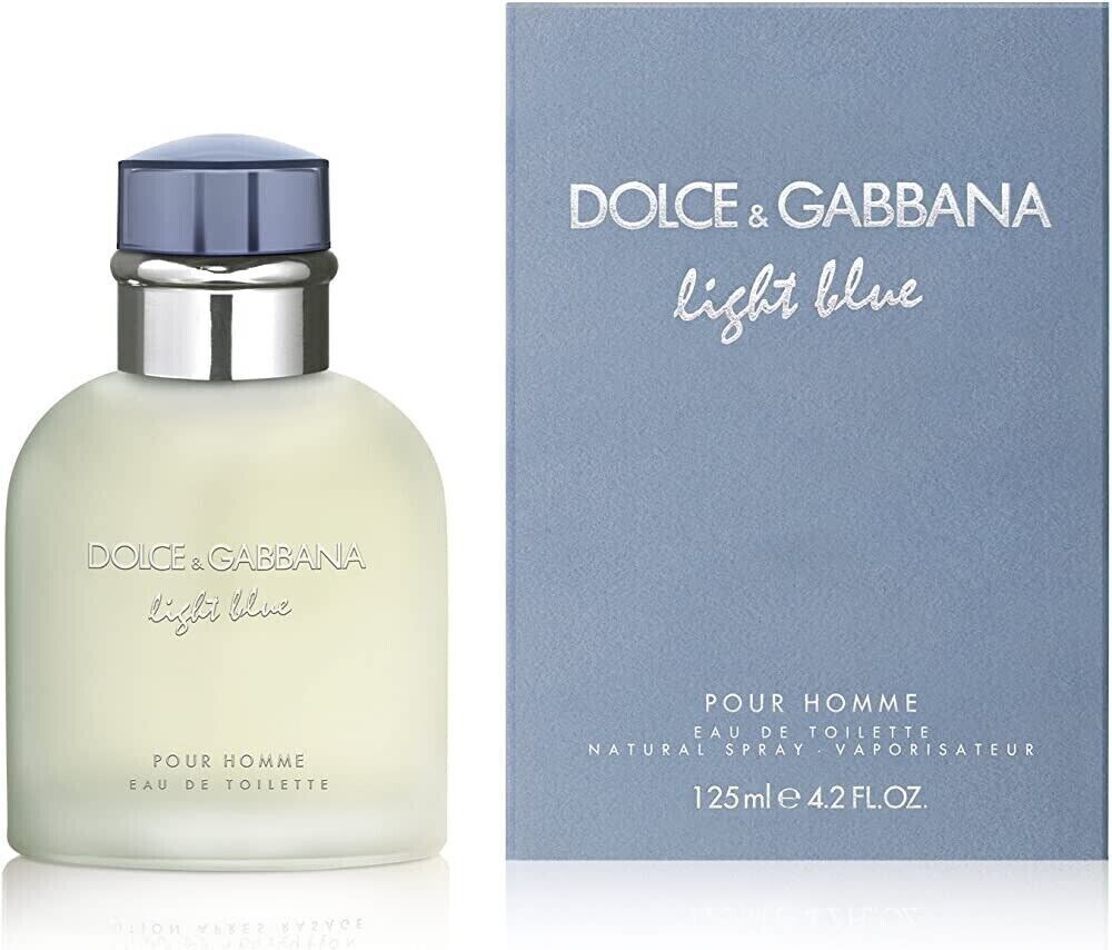 Dolce & Gabbana Light Blue Men 4.2 oz Eau De Toilette Spray Brand New Sealed