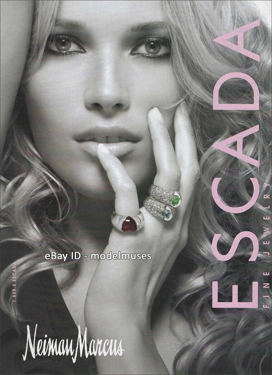 ESCADA Fine Jewelry 1-Page Magazine PRINT AD 2006 VERONICA VAREKOVA