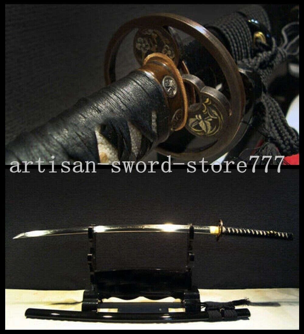 Clay Tempered T10 Steel Handmade Katana Real Hamon Japanese samurai sword Sharp
