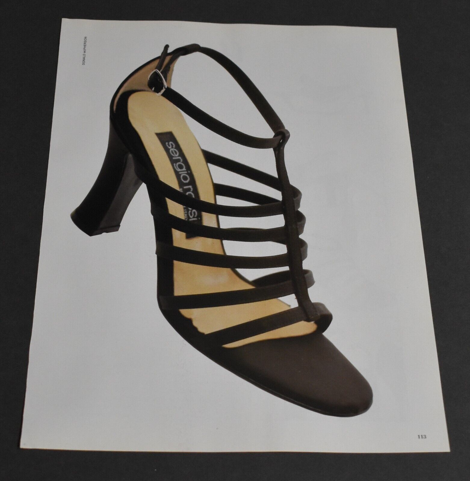 1995 Print Ad Heels Fashion Style Lady Long Legs Sergio Rossi Art D McPherson