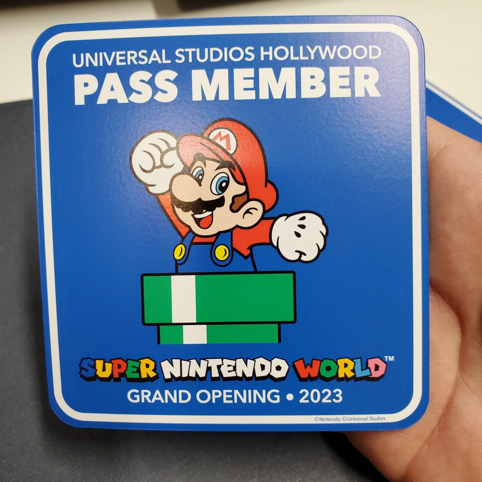 Super Mario World Grand Opening Magnet Universal Studios Hollywood 2023 (Copy)