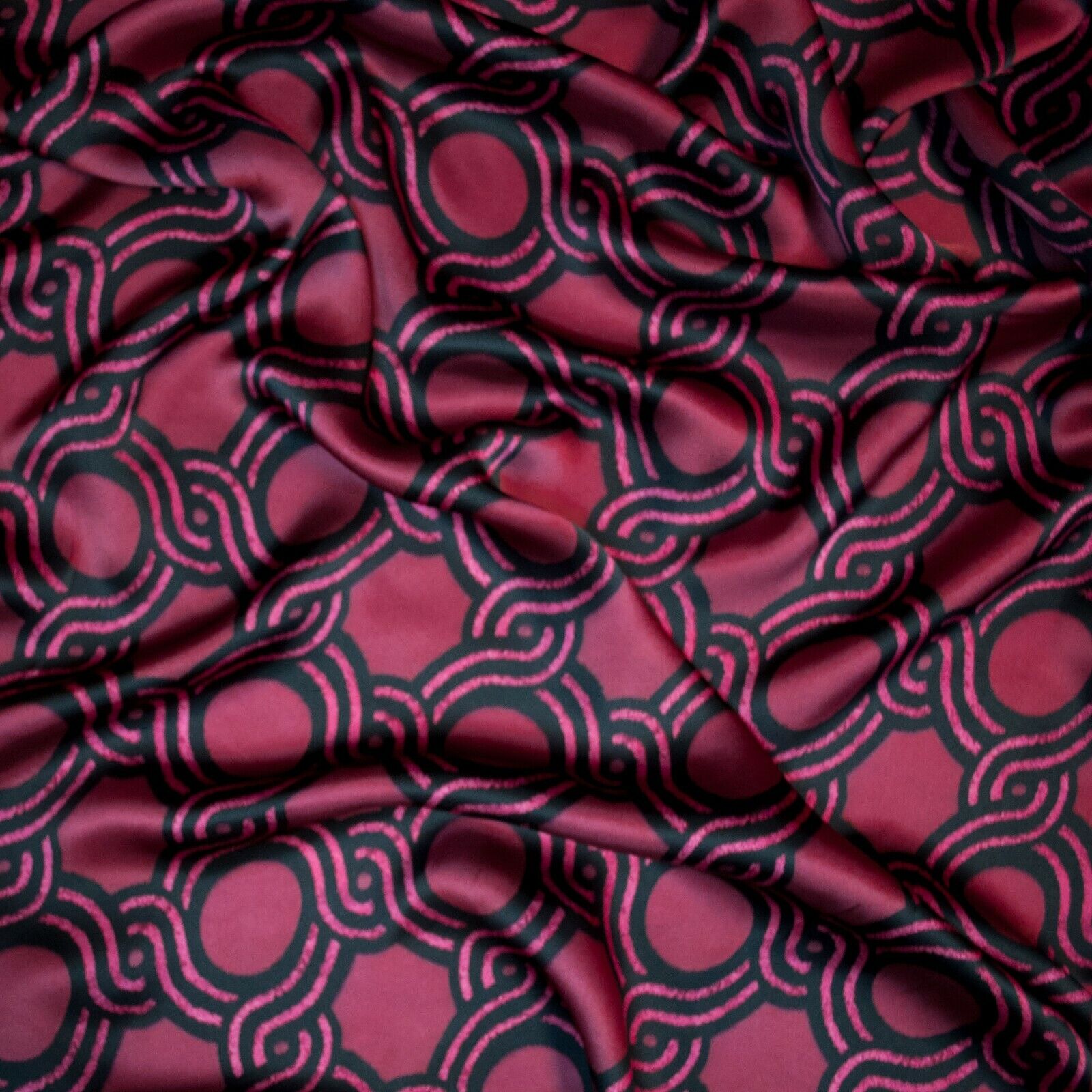 Dries Van Noten authentic viscose fabric. Graphic print. Price for 1m. Defect