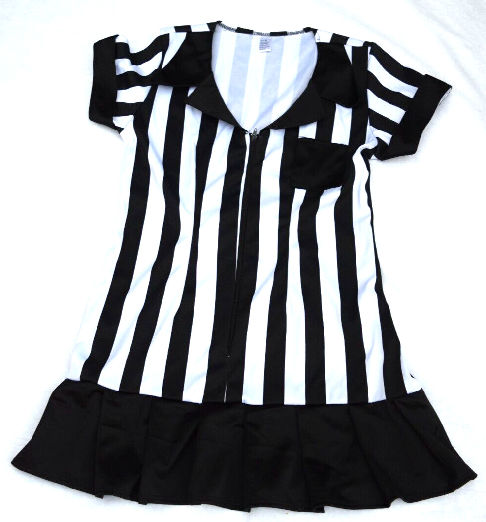 Womens Sexy Referee Dress Costume Cosplay Halloween Size S