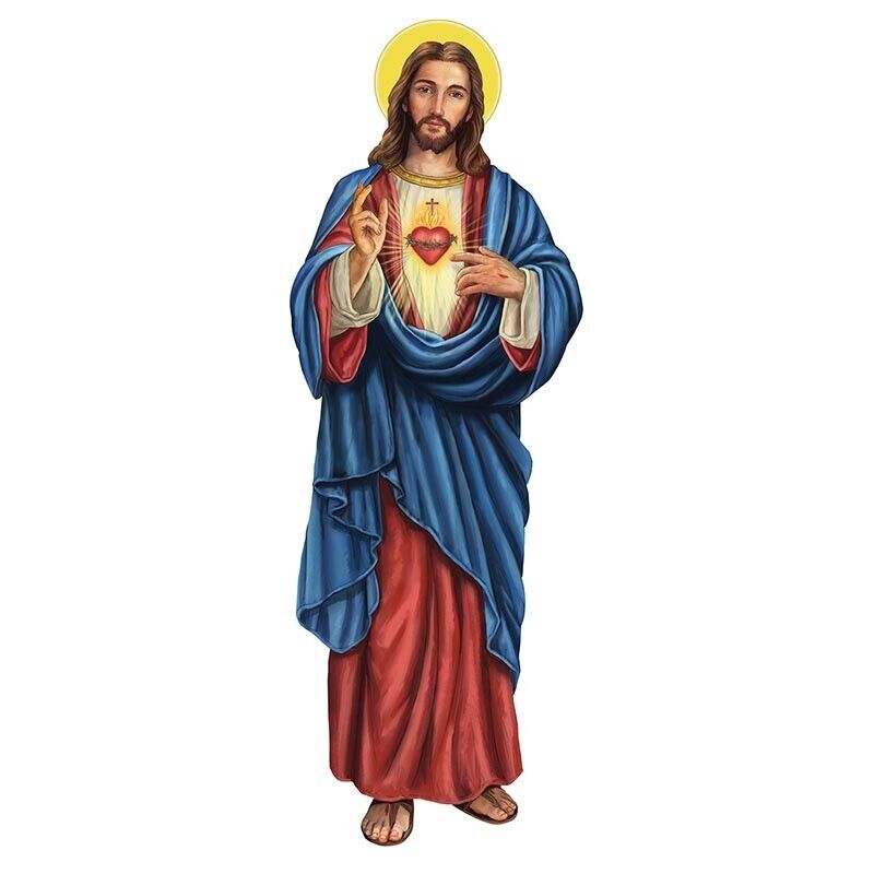 Sacred Heart Of Jesus  3\' Wall Plaque, New