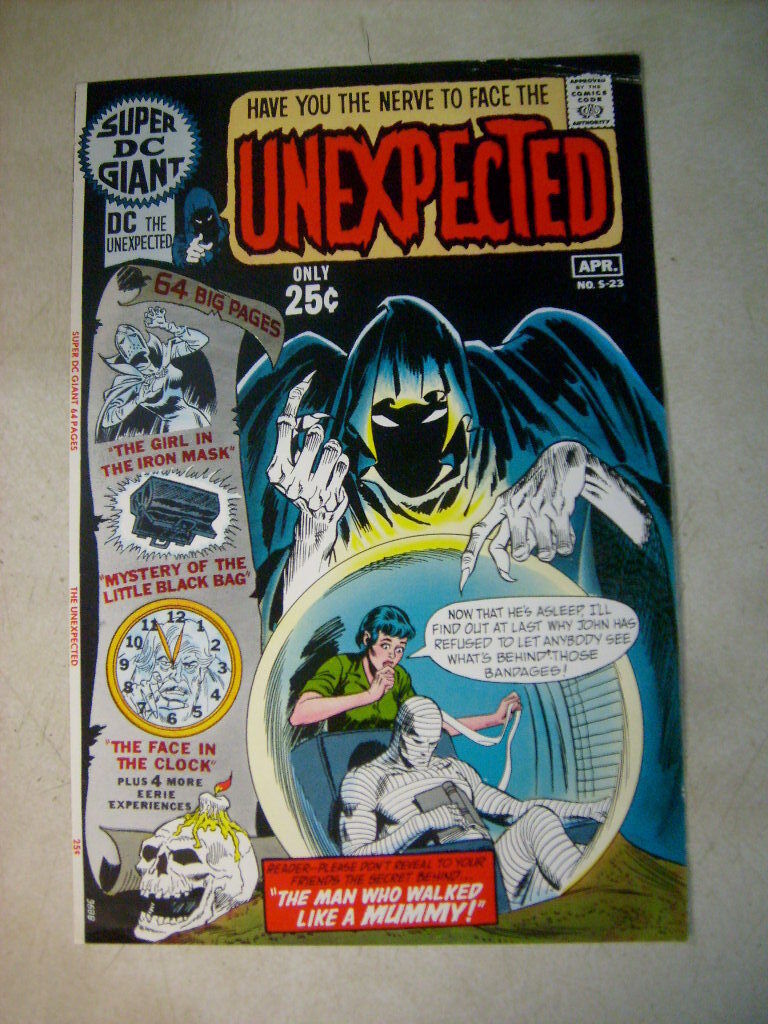 UNEXPECTED #S-23 DC GIANT ART original COVER PROOF 1970 wicked cool HORROR