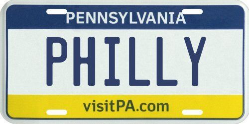 Philly Philadelphia Pennsylvania Aluminum PA License Plate 