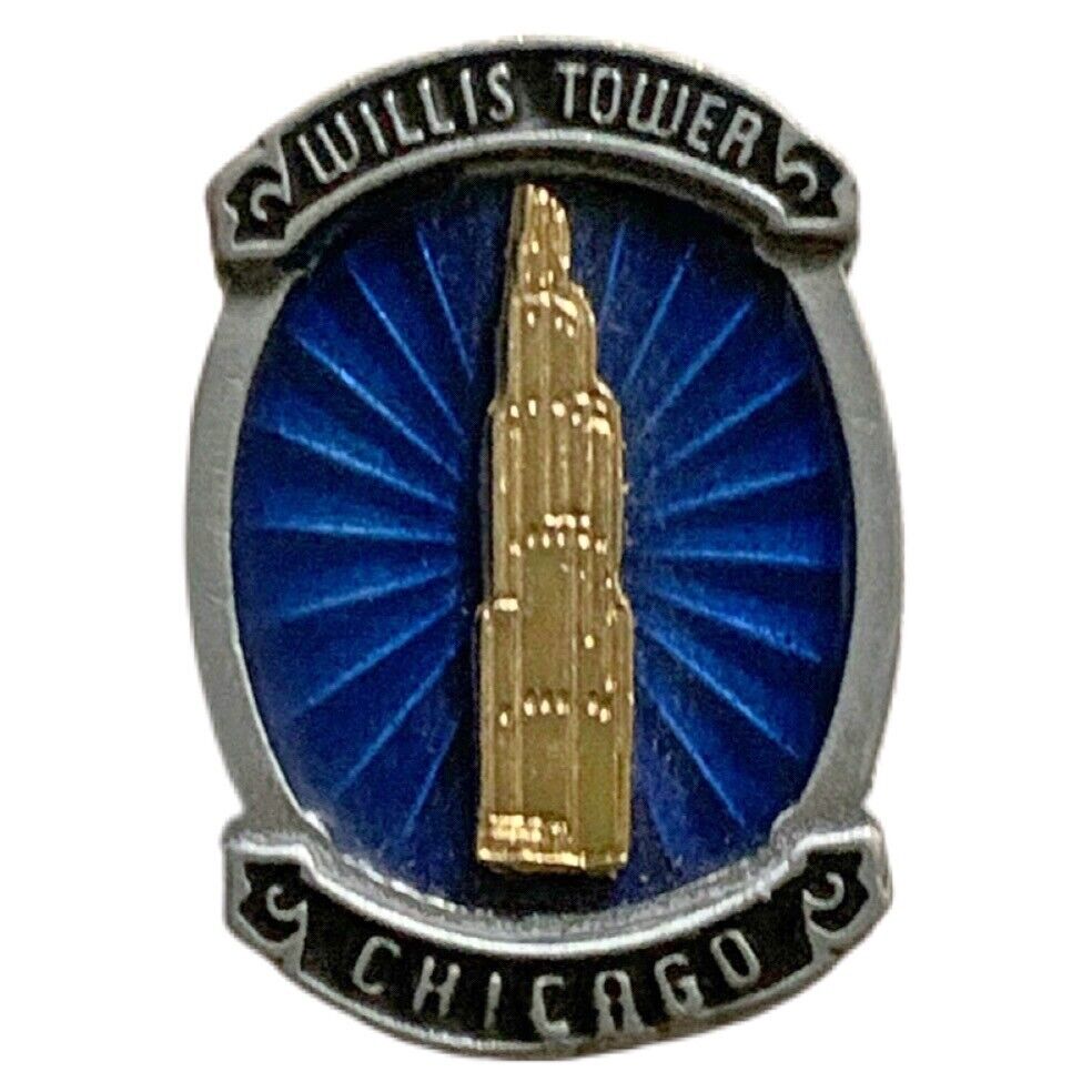 Willis Tower Chicago Gold Tone Travel Souvenir Pin