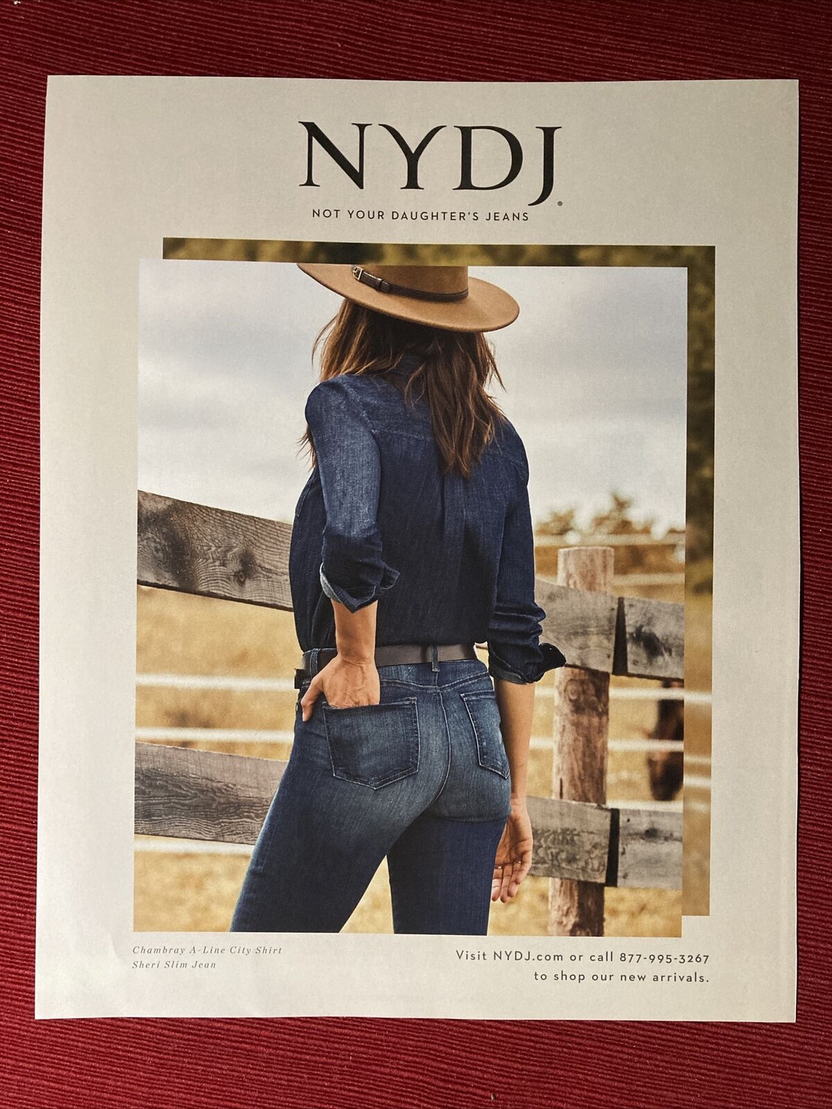 NYDJ Not Your Daughters Jeans Sexy Woman’s Butt 2019 Print Ad - Great To Frame