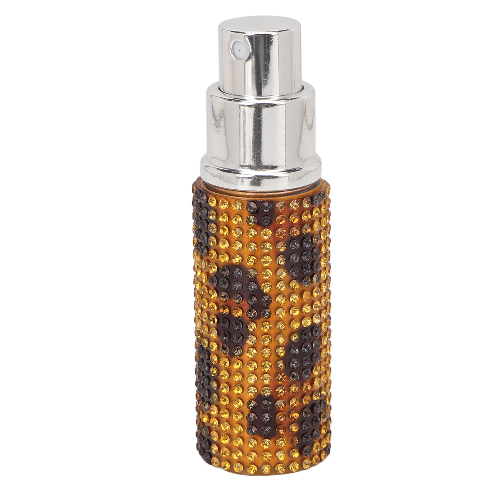 10ml Refillable Perfume Bottle - Rhinestone Decor Leopard Print Empty Spray