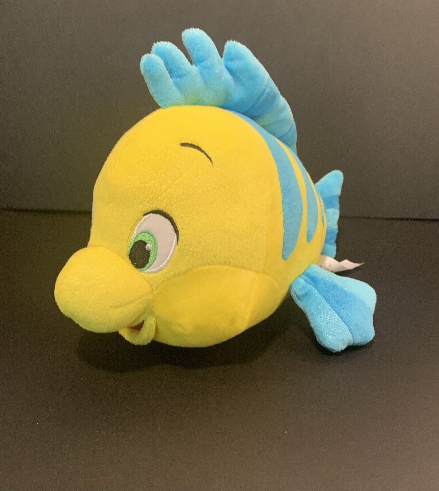 Disney Little Mermaid FLOUNDER  Plush Toy Doll Fish Disney Yellow 12”