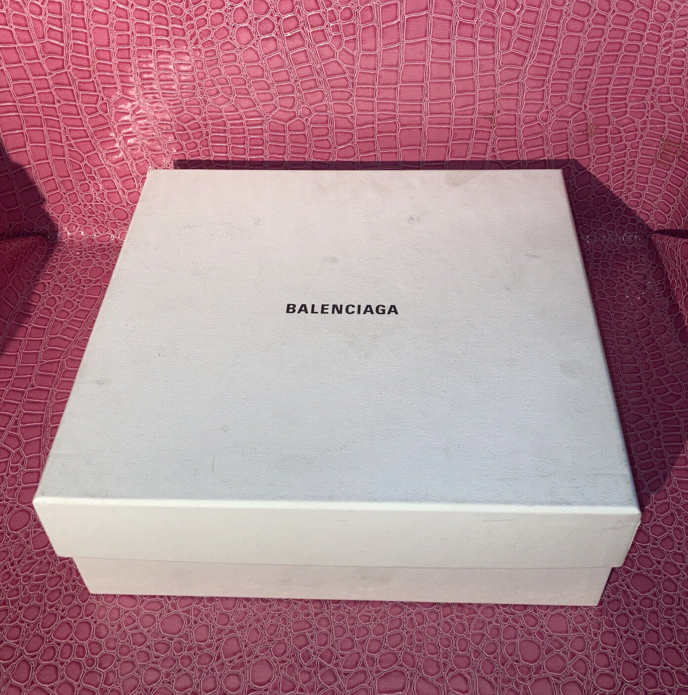 Balenciaga Empty White box 12”x 11”x 4.25”, Scarpa Tess Violet VIF Box