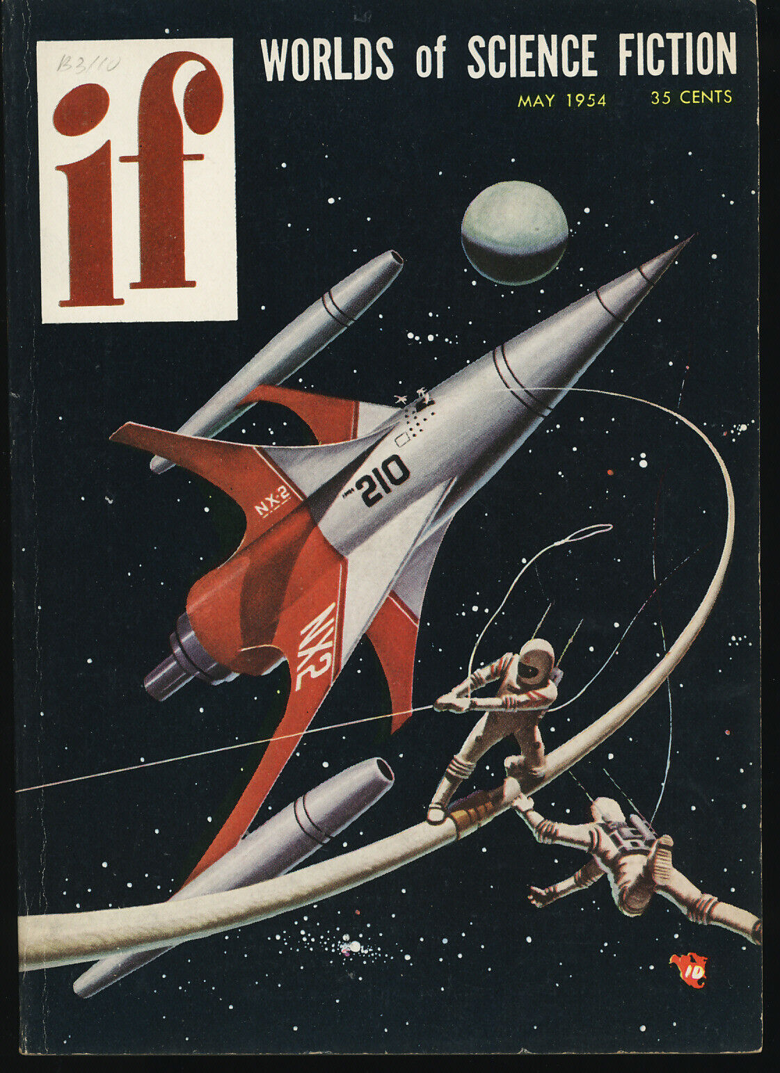 IF WORLDS OF SCIENCE FICTION May 1954 Prominent Author by Philip K Dick.