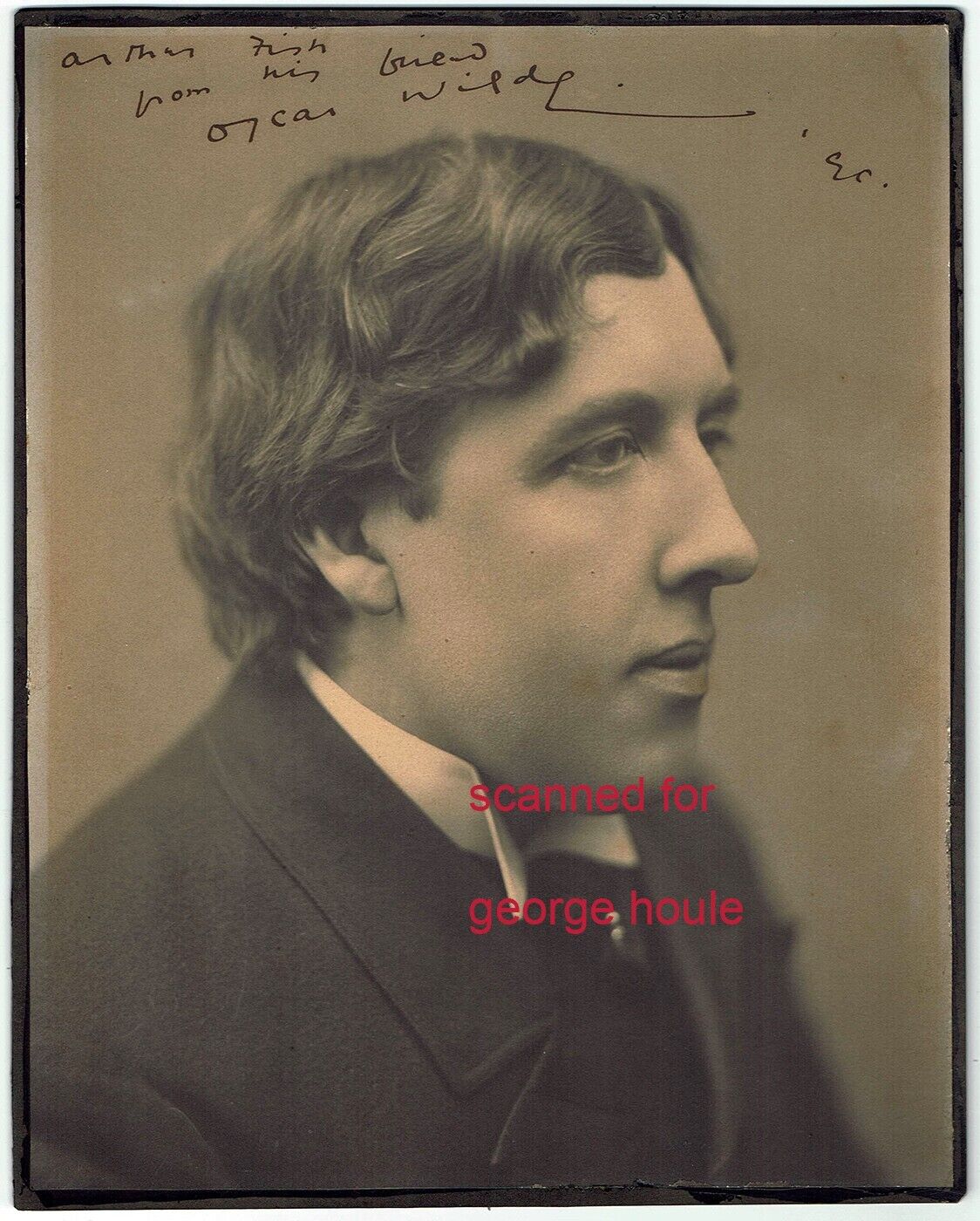 OSCAR WILDE - PHOTOGRAPH - SIGNED - THE WOMAN'S WORLD -