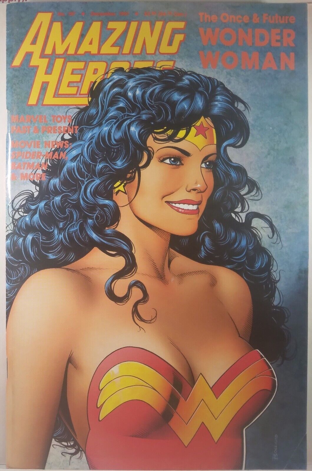 🔥 AMAZING HEROES #197 BRIAN BOLLAND WONDER WOMAN 1987 DC COMICS FANTAGRAPHICS