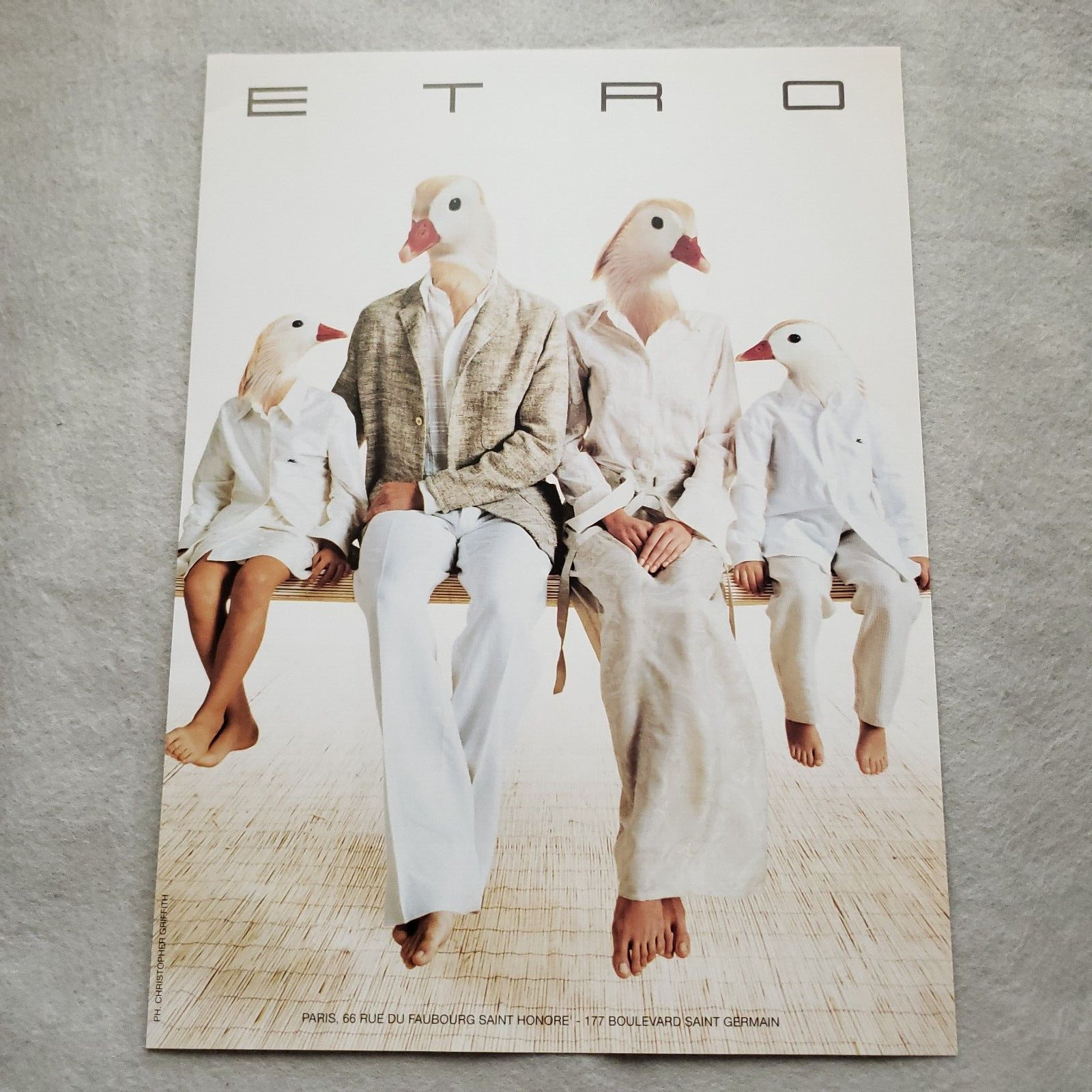 1998 Etro Fashion Boutique Print Ad