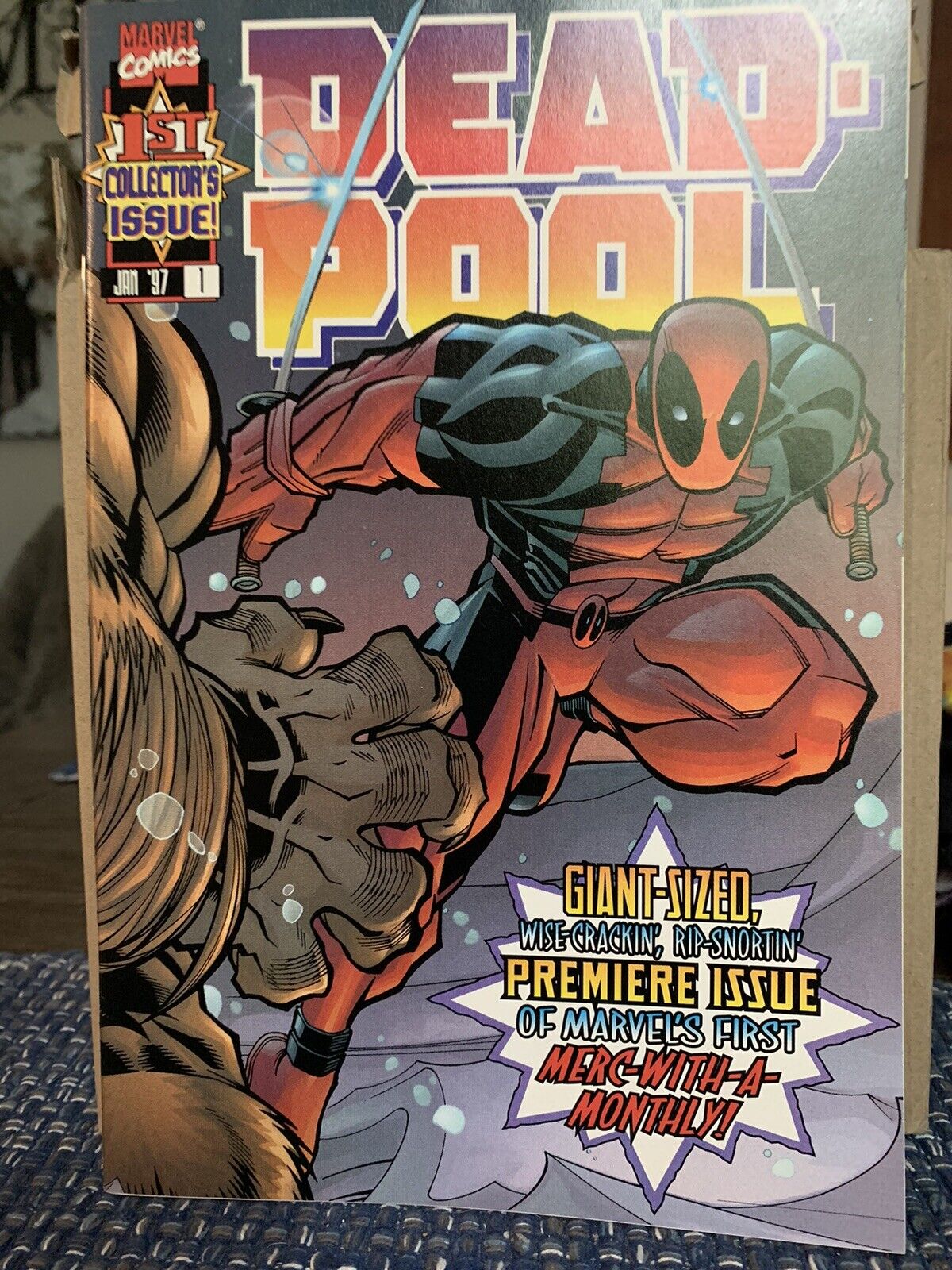 Deadpool #1 Marvel Comics January 1997 Near Mint BOARDED IN PLASTIC