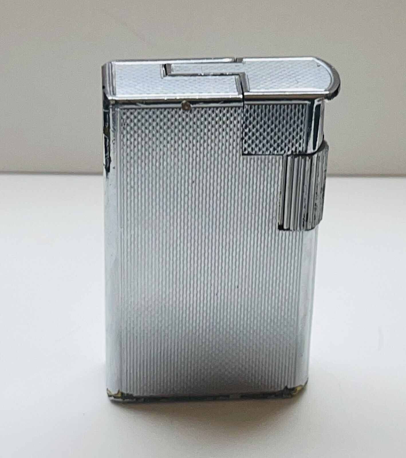 Alfred Dunhill Vintage Unique Model In Working Cons. Silver Barley Print