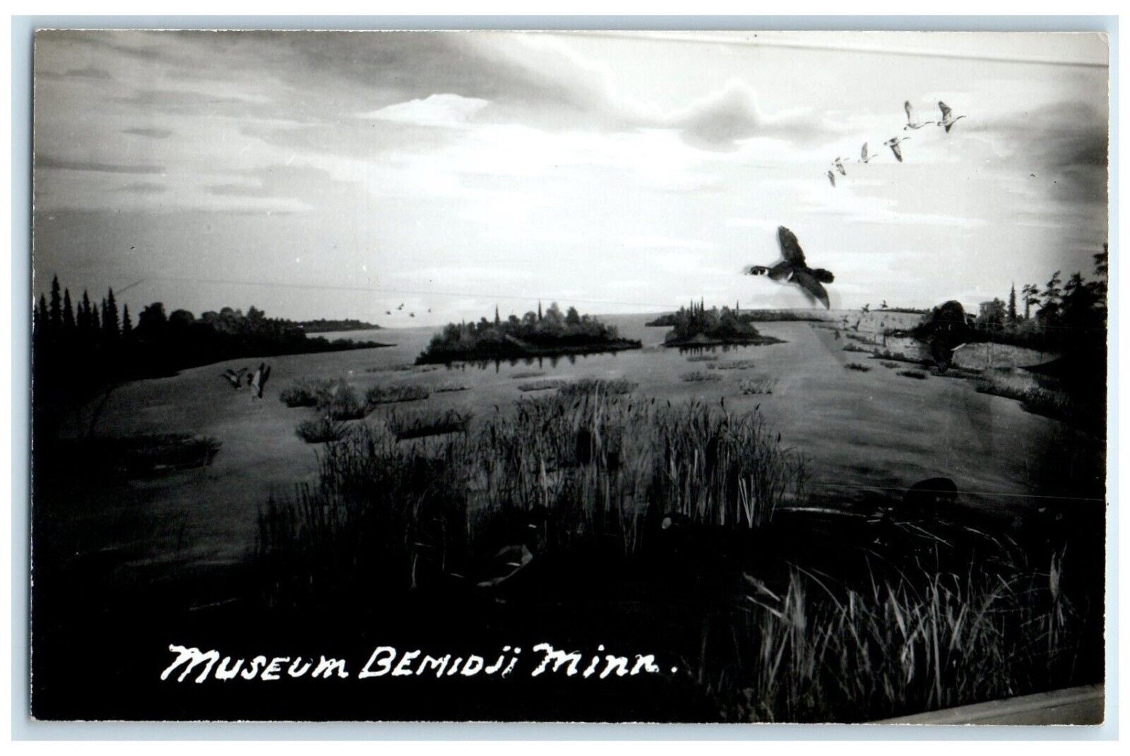 c1950's View Of Museum Bemidji Minnesota MN RPPC Photo Unposted Vintage Postcard