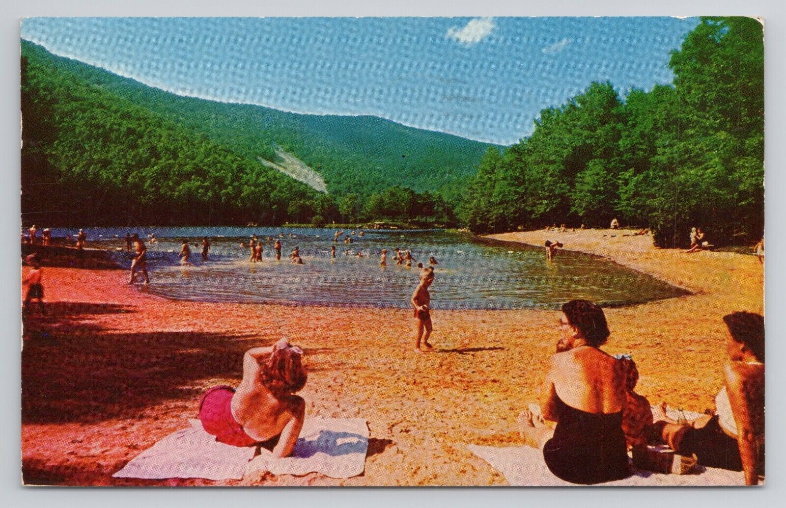 Sherando Lake in the Shenandoah Valley of Virginia Postcard 1712