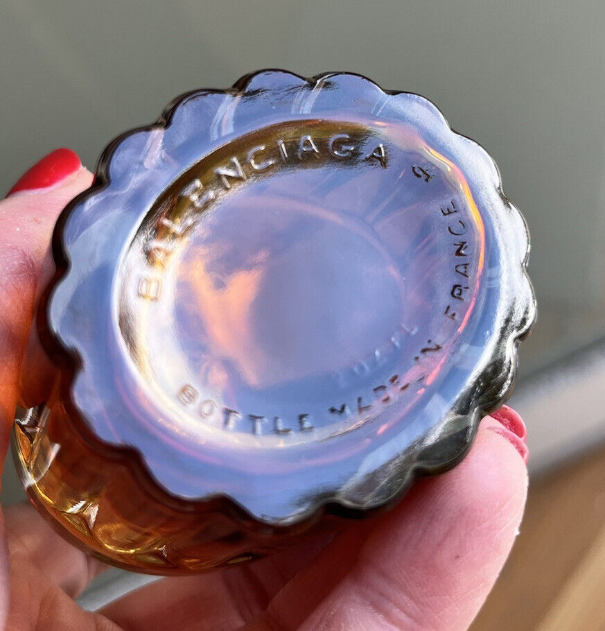 Vintage Balenciaga Quadrille empty Perfume Bottle 2oz