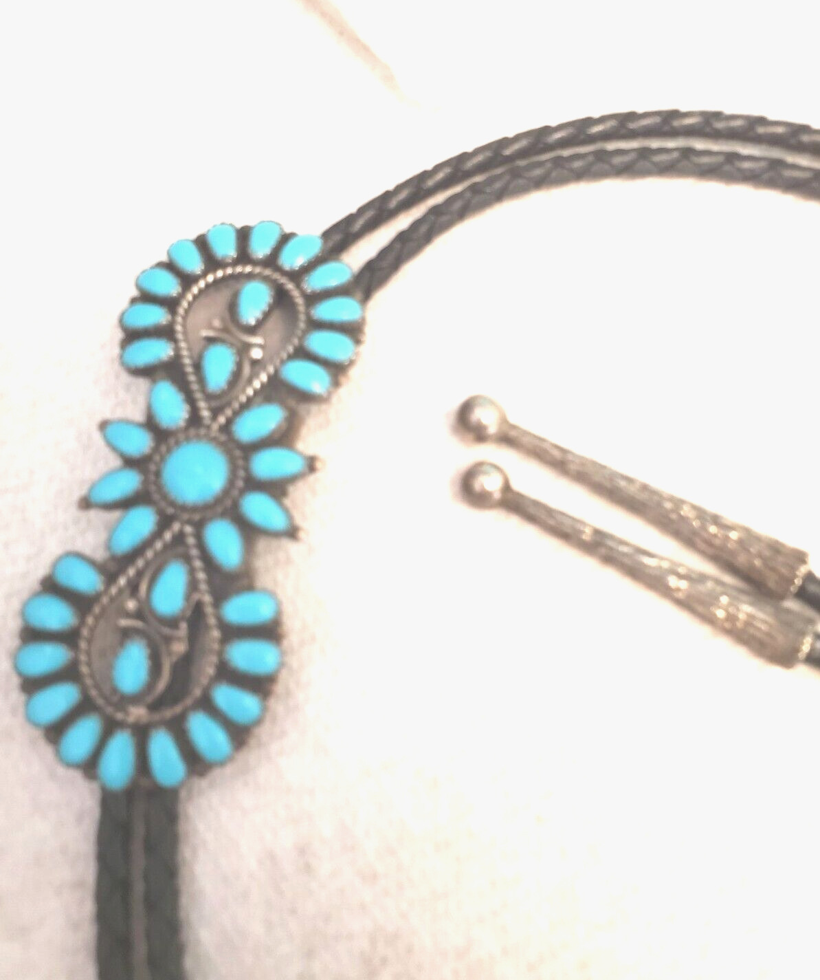 Vintage Sleeping Beauty Turquoise Bolo RLIN Handcrafted