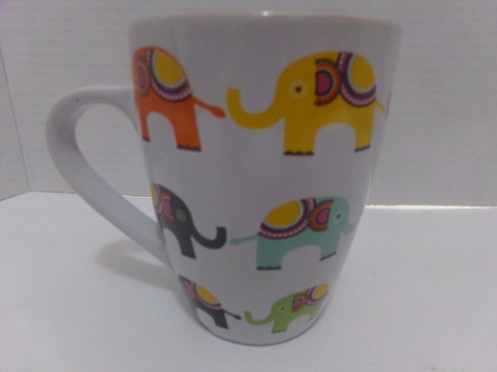 Elephant Coffee Mugs - colorful Elephant- PJ Salvage home