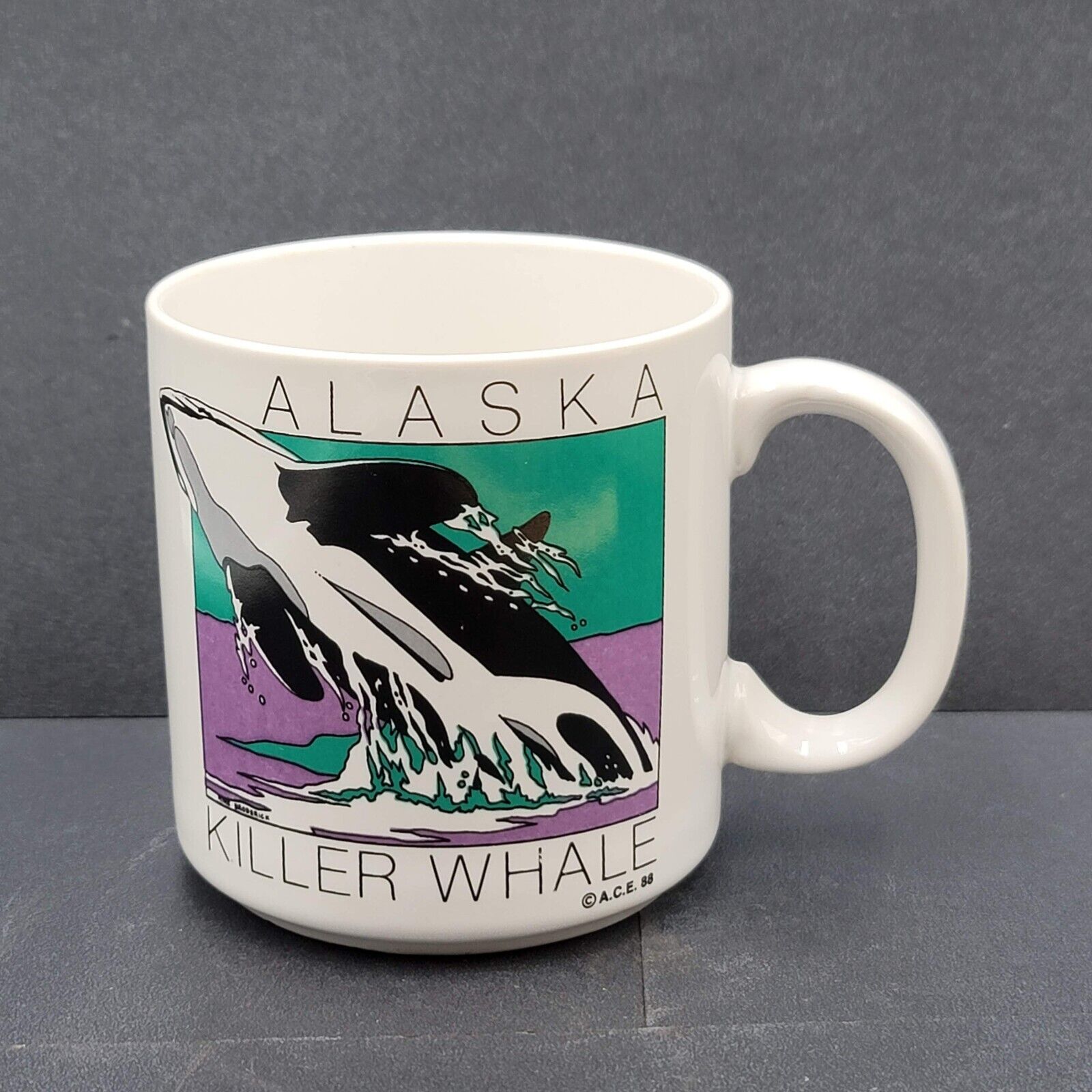 1988 Vintage Alaska Coffee Mug Killer Whale