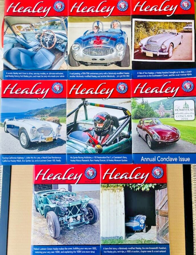 AUSTIN HEALEY Marquee Magazine 2014 LOT OF 8 Back Issues Foreign Automobile Car
