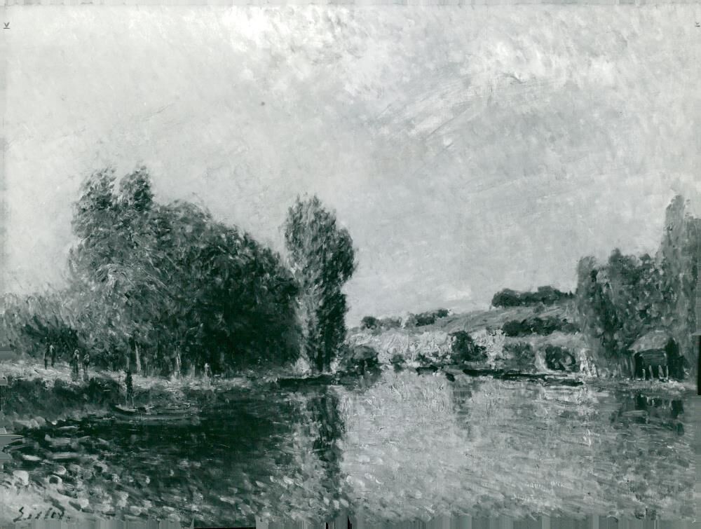 Works by Sisley: River Loing. - Vintage Photograph 1503074