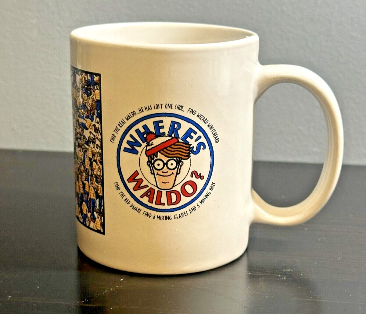 Where\'s Waldo?  Coffee Mug Tea Cup Martin Handford Ceramic 1997 Vintage