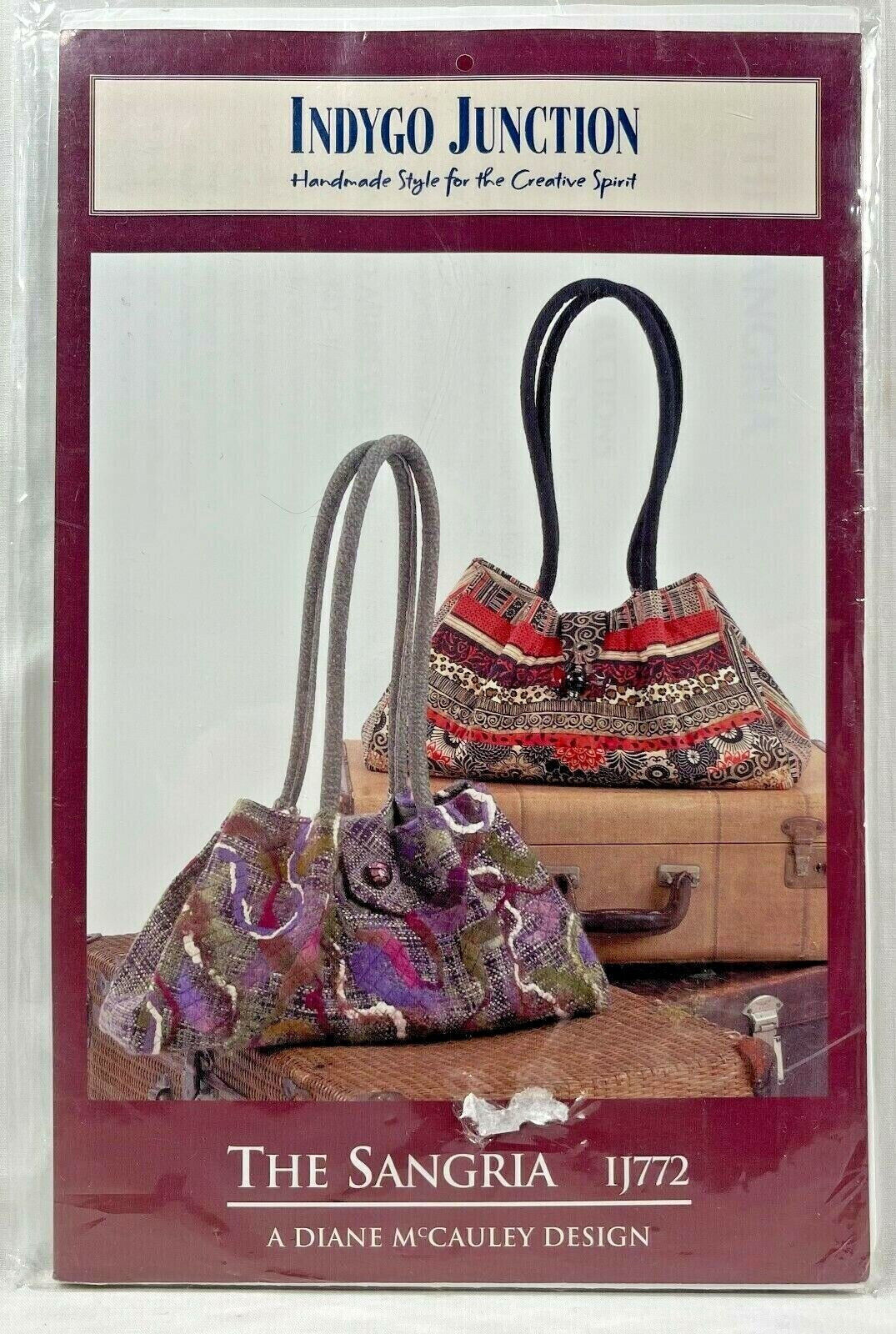 NEW 2006 Indygo Junction Sewing Pattern IJ772 Sangria Womens Purse Handbag 10128