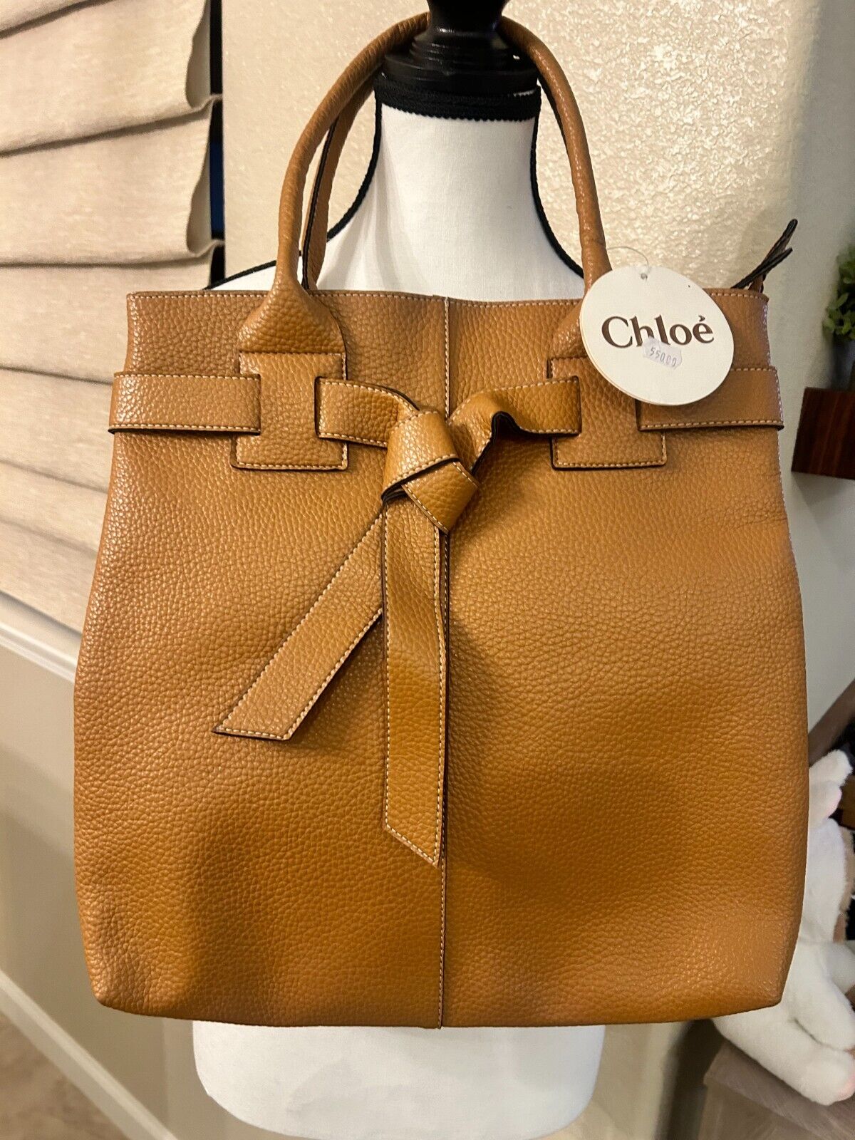Chloe Vintage Tan Leather Shoulder Bag Authentic