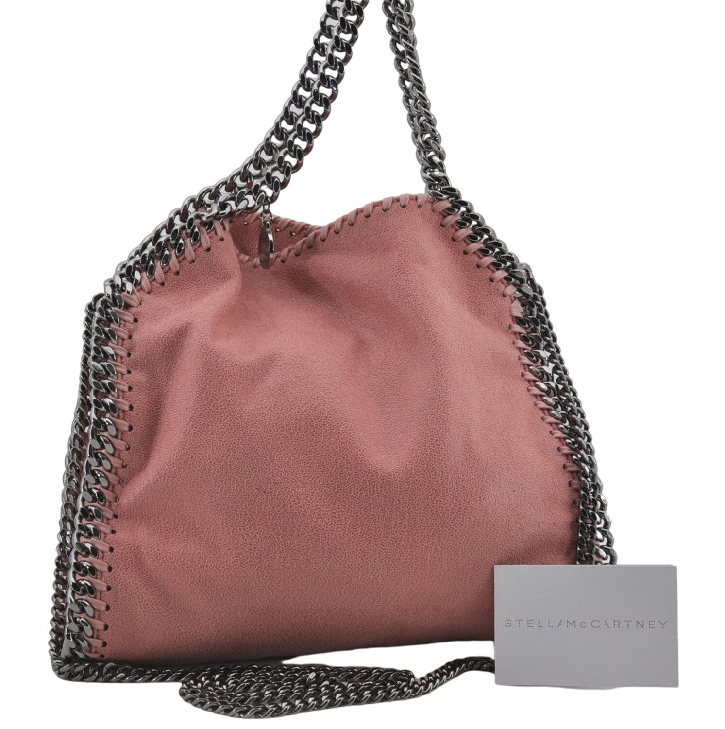 Authentic Stella McCartney Falabella Mini Shoulder Hand Bag Leather Pink 2787E