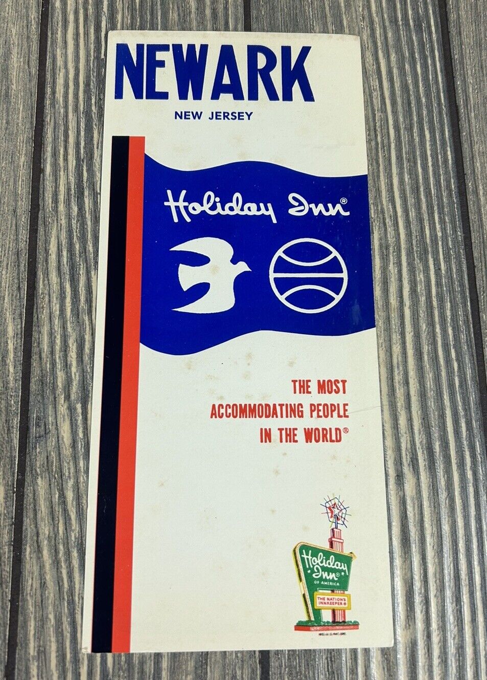 Vintage Newark New Jersey Holiday Inn Advertisement 