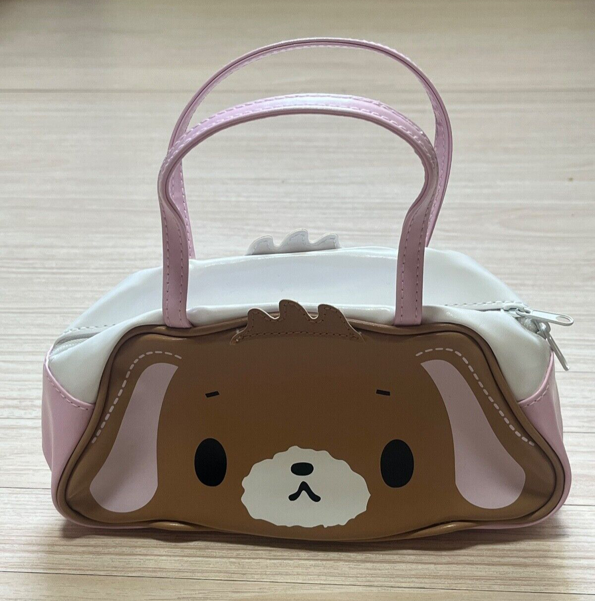 Sanrio Sugar Bunnies Shirousa Kurousa Handbag Bag Pouch Die Cut Face Rare Japan