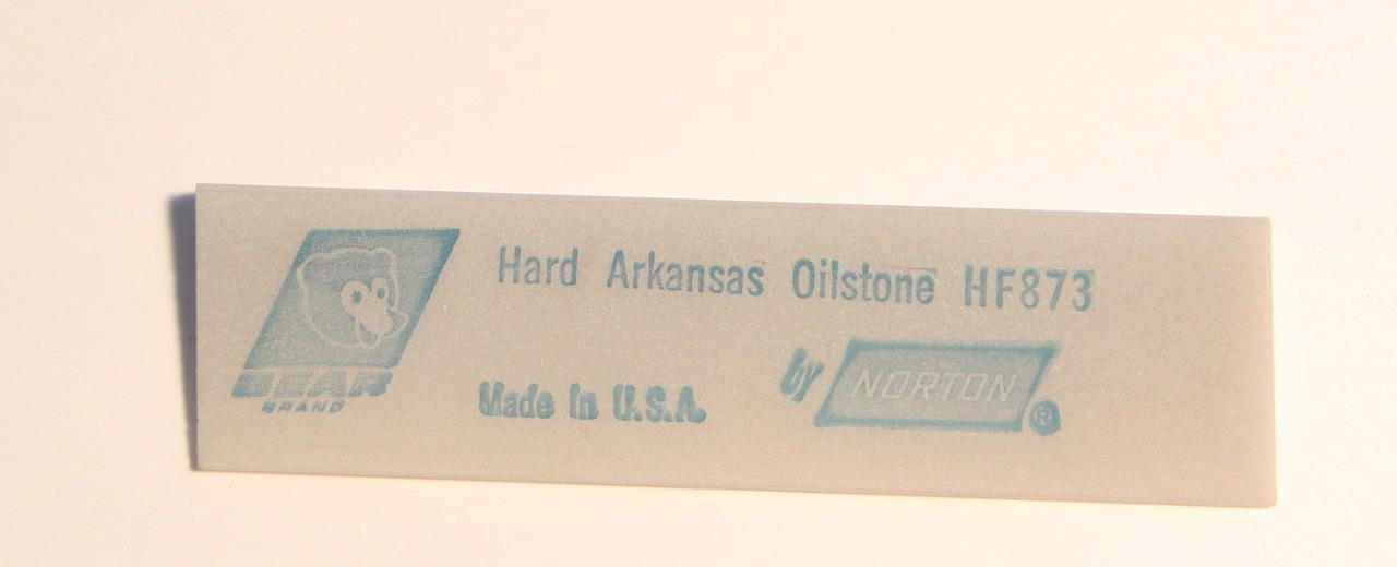 Vintage Norton No. HF-873 Hard Arkansas Sharpening Stone 3 1/2\
