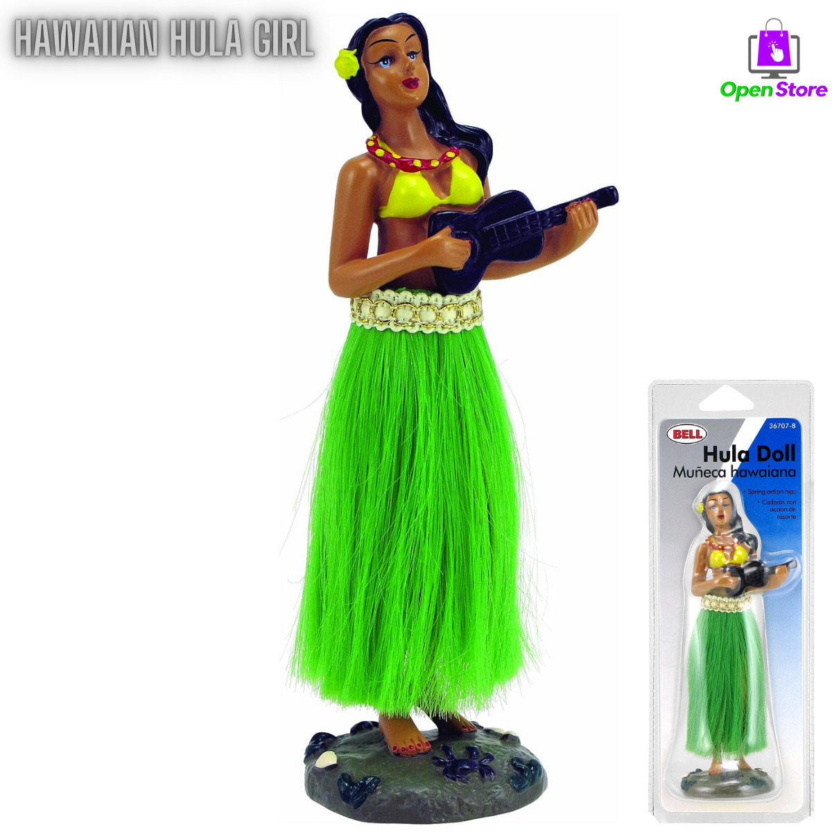Aloha Hawaiian Hula Girl Car Auto Truck Dashboard Dancing Hawaii Doll Dash Board