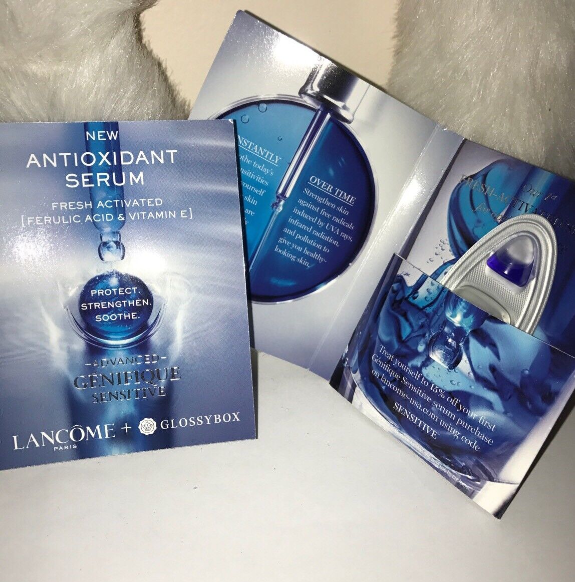 Lancome Advanced Genifique Sensitive Antioxidant Serum Sample Packet 5 Pcs Set